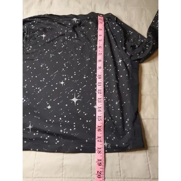 Nike Women's Small 3pc Bundle Sports Bras Star Print Top Black Silver Set - Picture 13 of 14